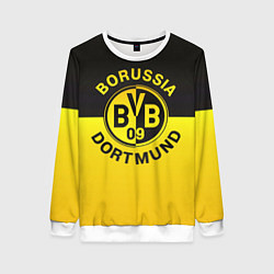 Свитшот женский Borussia Dortmund FC, цвет: 3D-белый
