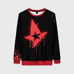 Свитшот женский Astralis: Black collection, цвет: 3D-красный