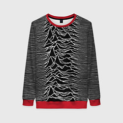 Свитшот женский Joy Division: Unknown Pleasures, цвет: 3D-красный