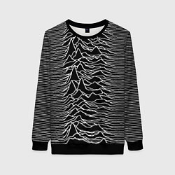 Свитшот женский Joy Division: Unknown Pleasures, цвет: 3D-черный