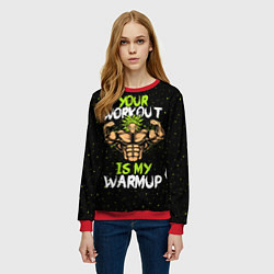 Свитшот женский My Workout, цвет: 3D-красный — фото 2