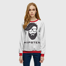 Свитшот женский Hipster, цвет: 3D-красный — фото 2