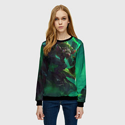 Свитшот женский Twitch, цвет: 3D-черный — фото 2