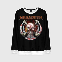 Женский свитшот Megadeth: Skull in chains
