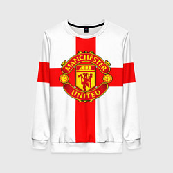 Свитшот женский Manchester Utd: England, цвет: 3D-белый