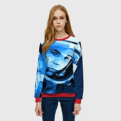 Свитшот женский Gagarin Art, цвет: 3D-красный — фото 2