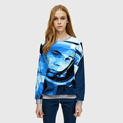 Свитшот женский Gagarin Art, цвет: 3D-меланж — фото 2