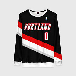 Свитшот женский Portland Trail Blazers 0, цвет: 3D-белый