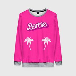 Свитшот женский Barbie пальмы, цвет: 3D-меланж