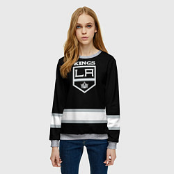 Свитшот женский Los Angeles Kings NHL, цвет: 3D-меланж — фото 2