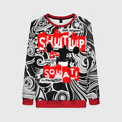 Женский свитшот Shut up & squat