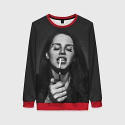 Свитшот женский Lana Del Rey, цвет: 3D-красный