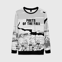 Свитшот женский Poets of the Fall, цвет: 3D-черный