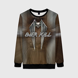 Свитшот женский Overkill: Metal Skull, цвет: 3D-черный