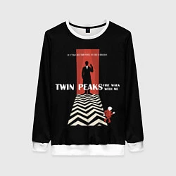 Свитшот женский Twin Peaks Man, цвет: 3D-белый