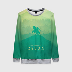 Свитшот женский The Legend of Zelda, цвет: 3D-меланж