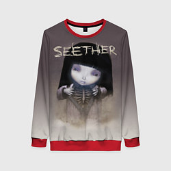 Свитшот женский Seether: Fake it, цвет: 3D-красный