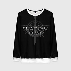 Свитшот женский Shadow of War, цвет: 3D-белый