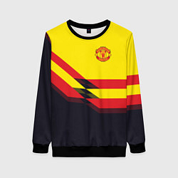 Свитшот женский Man United FC: Yellow style, цвет: 3D-черный