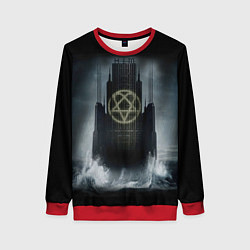 Свитшот женский HIM: Devil Castle, цвет: 3D-красный