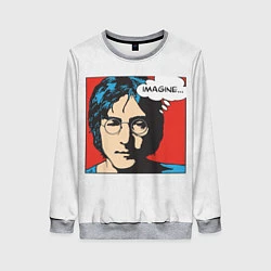Свитшот женский John Lennon: Imagine, цвет: 3D-меланж
