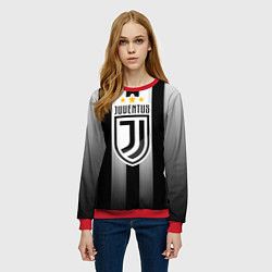Свитшот женский Juventus FC: New logo, цвет: 3D-красный — фото 2