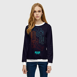 Свитшот женский Blade Runner Guns, цвет: 3D-белый — фото 2