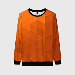 Свитшот женский Orange abstraction, цвет: 3D-черный