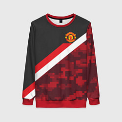 Свитшот женский Man UTD FC: Sport Camo, цвет: 3D-красный