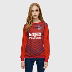 Свитшот женский Atletico Madrid: Red Original, цвет: 3D-красный — фото 2