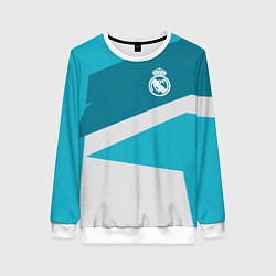 Свитшот женский FC Real Madrid: Sport Geometry, цвет: 3D-белый