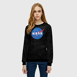 Свитшот женский NASA: Endless Space, цвет: 3D-черный — фото 2