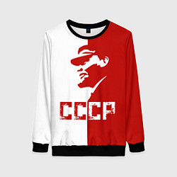 Свитшот женский Ленин СССР, цвет: 3D-черный