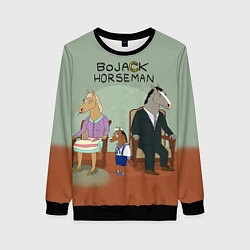 Свитшот женский BoJack Horseman, цвет: 3D-черный