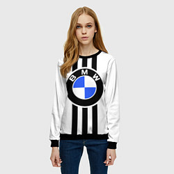 Свитшот женский BMW: Black Strips, цвет: 3D-черный — фото 2