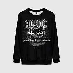 Женский свитшот AC DC - gun