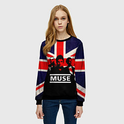 Свитшот женский Muse UK, цвет: 3D-черный — фото 2