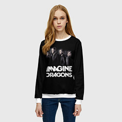 Свитшот женский Imagine Dragons: Boy Band, цвет: 3D-белый — фото 2