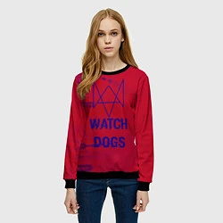 Свитшот женский Watch Dogs: Hacker Collection, цвет: 3D-черный — фото 2