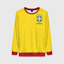 Свитшот женский Сборная Бразилии, цвет: 3D-красный