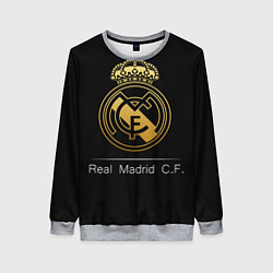 Свитшот женский FC Real Madrid: Gold Edition, цвет: 3D-меланж