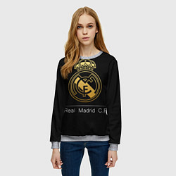 Свитшот женский FC Real Madrid: Gold Edition, цвет: 3D-меланж — фото 2