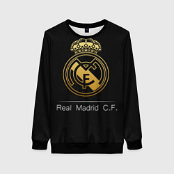 Свитшот женский FC Real Madrid: Gold Edition, цвет: 3D-черный