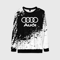 Свитшот женский Audi: Black Spray, цвет: 3D-черный