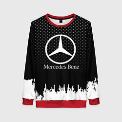 Свитшот женский Mercedes-Benz: Black Side, цвет: 3D-красный