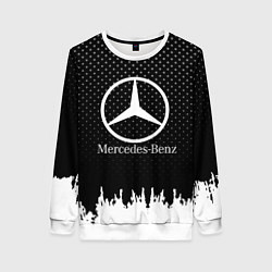 Свитшот женский Mercedes-Benz: Black Side, цвет: 3D-белый