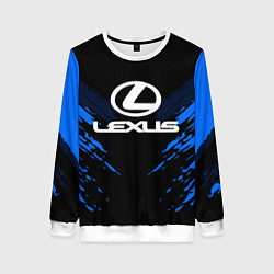 Свитшот женский Lexus: Blue Anger, цвет: 3D-белый