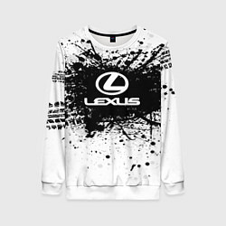 Свитшот женский Lexus: Black Spray, цвет: 3D-белый