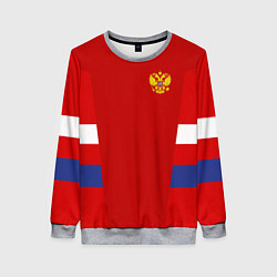 Женский свитшот Russia: Sport Tricolor