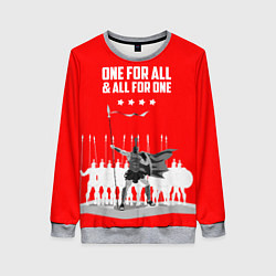 Свитшот женский One for all & all for one, цвет: 3D-меланж